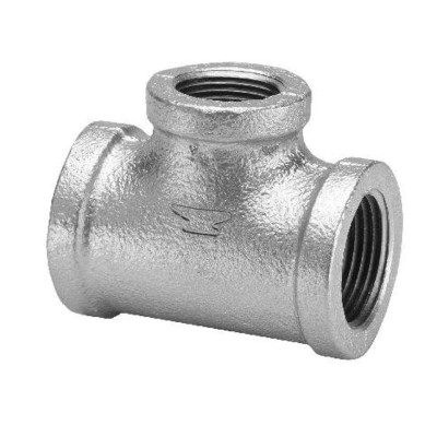 Tee hierro galvanizado roscado